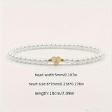 Schickes A-Z Herz Initialen Armband