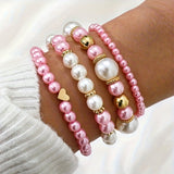 Elegantes Herz Armband Set