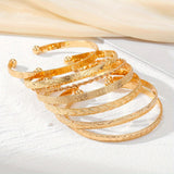 Goldfarbenes Boho Armreif Set