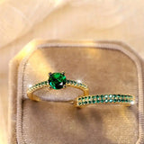 Duo Ring Goldfarben Set