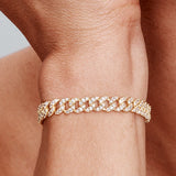 Moissanit Cuban Armband