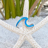 Silberblauer Opal Wellenring