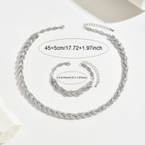 Elegantes Glas Strass Fischschwanz Set