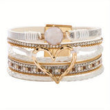 Bohème Mehrlagiges Lederarmband