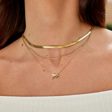 Zeitlose Initialen Halskette mit Herz Charm