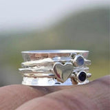 Zeitloser Handgefertigter Herz Ring