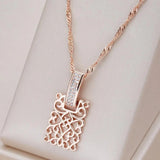 Elegante Goldfarbene Mandala Halskette