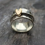 Zeitloser Herz Anhänger Ring