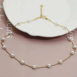 Elegante Goldfarbene Halskette