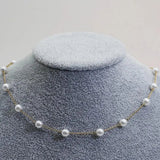 Elegante Goldfarbene Halskette