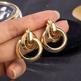 Elegante Goldfarben Creolen