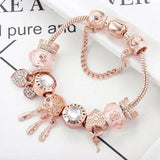 Armband Rosentraumfänger mit Anhängern aus Sterlingsilber inklusive