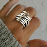 Eleganter Vintage Silberring