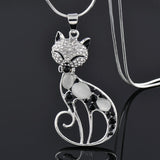 Katzen der Liebe Halskette aus Sterlingsilber