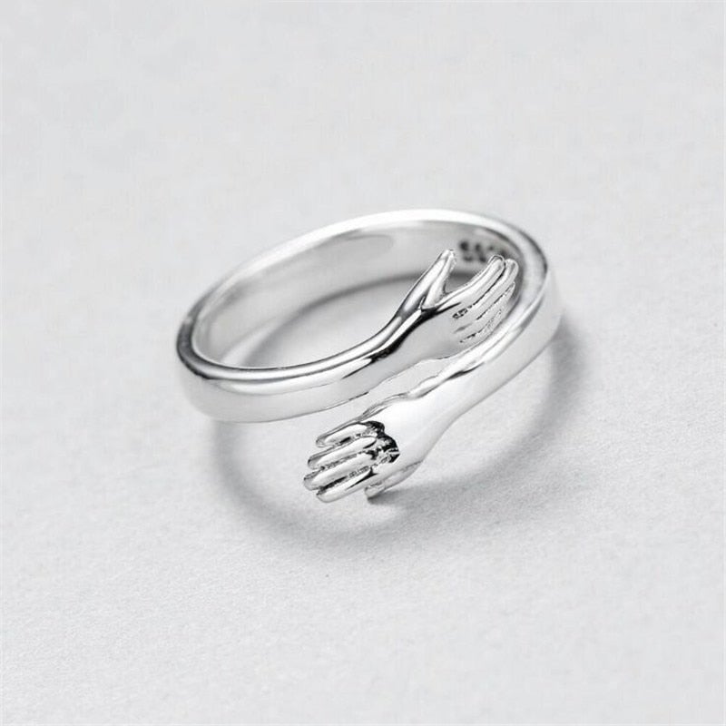 Silberfarbener Cuddle-Ring Mit Anpassbarer Passform