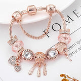 Armband Rosentraumfänger mit Anhängern aus Sterlingsilber inklusive
