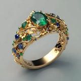 Eleganter & Saphir Luxusring
