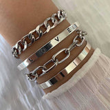 Anspruchsvolles Elan Mercer Armband Set aus Weissgold
