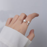 Eleganter Trio Perlenring