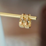 Luxuriöse Goldfarben und Silberfarben Ohrringe