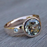 Vintage Feiner Zirkonia Geschmiedeter Ring