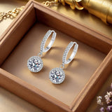 Sterlingsilber 1 Karat Moissanit Ohrringe