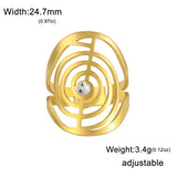 Spiralförmiger Edelstein Ring