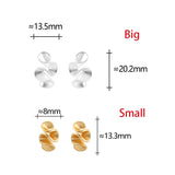 Sterlingsilber 18K Goldfarben Blumen Stecker Ohrringe