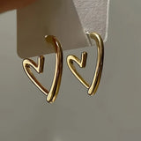 Elegante Herzförmige Roségold Ohrringe