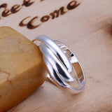 Romantischer Sterling Silberfarben Charmring