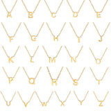 Glänzende Alphabet Anhänger Halkette