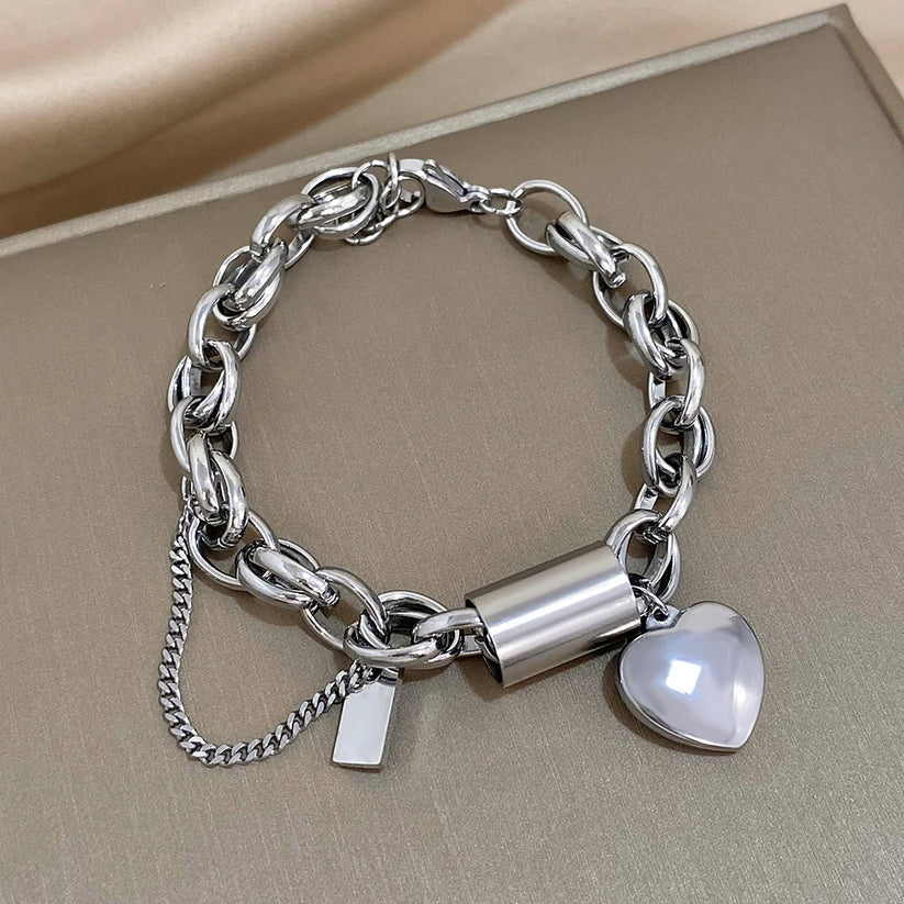 Gefestigtes Massives Armband | Goldfarben