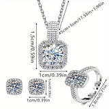 Luxuriöses Würfel Schmuck Set