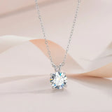 Exklusive Sterlingsilber Moissanite Halskette