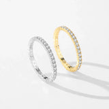 Glänzender Minimalistischer Eternity Ring