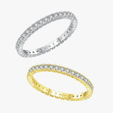 Glänzender Minimalistischer Eternity Ring