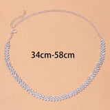 Elegante Strass Kragen Halskette