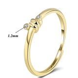 Eleganter Kleiner Kristall Ring
