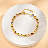 Glänzendes Regenbogen-Charms-Armband