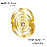 Spiralförmiger Edelstein Ring