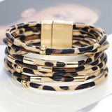 Breites Mehrlagiges Wickelarmband