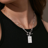 Einzigartige Elegante Kreuz Halskette