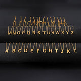Glänzende Alphabet Anhänger Halkette