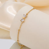Elegantes Funkelndes Kristall Anhängerarmband