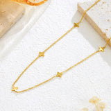 Goldfarbene Stern Charm Halskette
