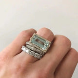 Zeitloser Vintage Silberring mit Türkis