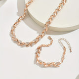 Elegantes Glas Strass Fischschwanz Set
