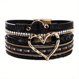 Bohème Mehrlagiges Lederarmband