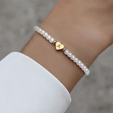 Schickes A-Z Herz Initialen Armband