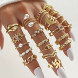 Vintage Mix und Match Ring Set